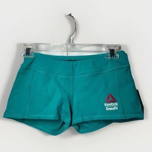 Reebok CrossFit Women's Teal Green 2016 CrossFit Games Chase Bootie Shorts Short